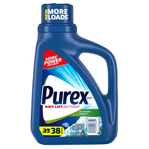 Purex Mountain Breeze 38 Loads Liquid Laundry Detergent Dirt Lift