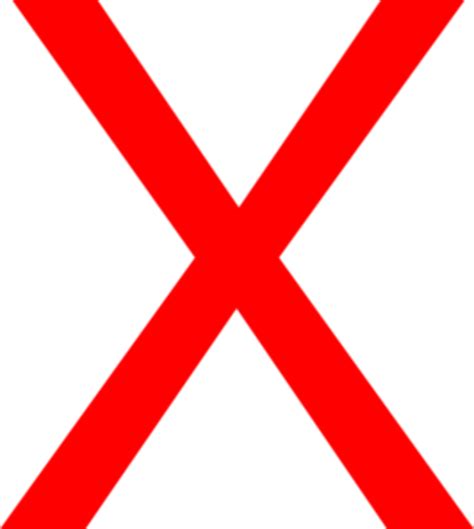 Download High Quality Red X Transparent Vector Transparent Png Images