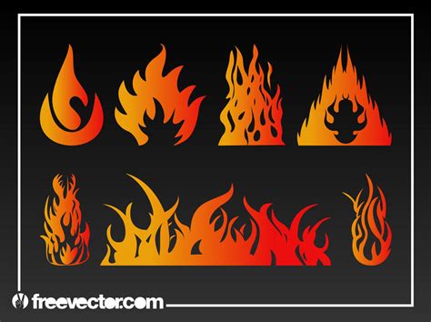 Free Fire Vector Graphics Images Fire Vector Graphic Flame Vector