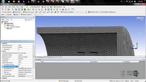 Ansys Meshing Tutorial 2 Global Meshing Bangla Youtube