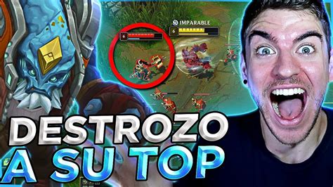 Destrozo A Su Toplaner Con Malphite Y Carrileamos Al Equipo A La