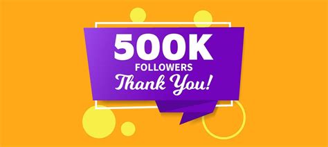 500k Followers Thank You Social Media Post 12865788 Vector Art At Vecteezy