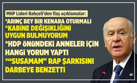 Devlet Bahçeli den çok konuşulacak açıklamalar Kanal Maraş