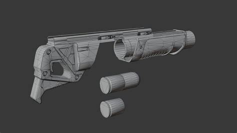 D Model Rampart Grenade Launcher Vr Ar Low Poly Cgtrader