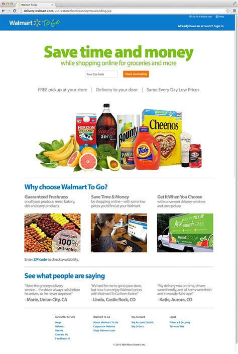Walmart Expands 'To Go' Test As Competition Heats Up For Online Grocery