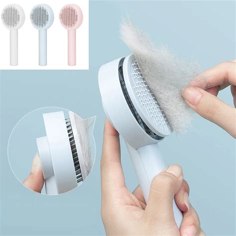 Peigne D Pilation Pour Animaux De Compagnie Brosse Autonettoyante