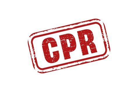 Premium Vector Red Grunge Rubber Stamp With The Text Cpr In The Middle