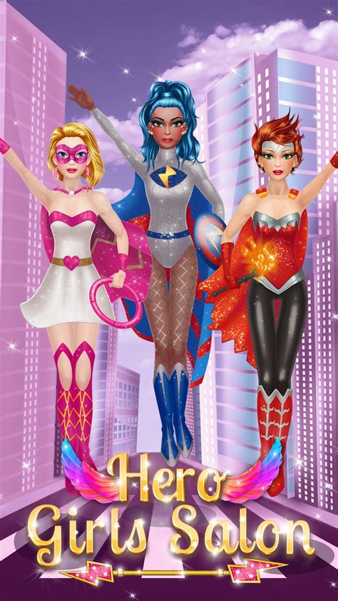 Hero Girls Salon: Spa, Makeup and Dress Up - Super Fashion and Beauty Makeover Game!:Amazon.com ...