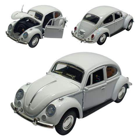 Carrinho De Ferro Fusca Fusquinha Abre Porta Cap Fric O Miniatura