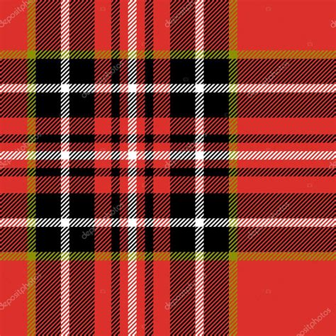 Red Black And White Tartan Traditional Fabric Seamless Pattern Vector