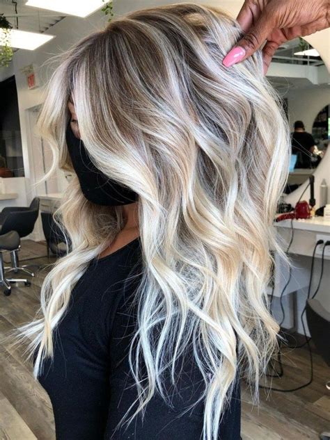 Platinum Blonde Balayage Blonde Balayage Highlights Blonde Hair