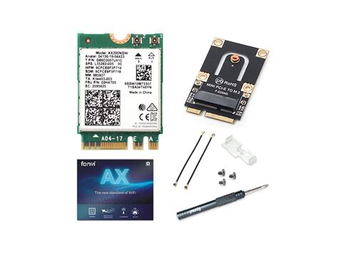 Mini PCI E Wi Fi 6 Intel AX200 Adapter Kit 2974Mbps Bluetooth 5 0 M 2