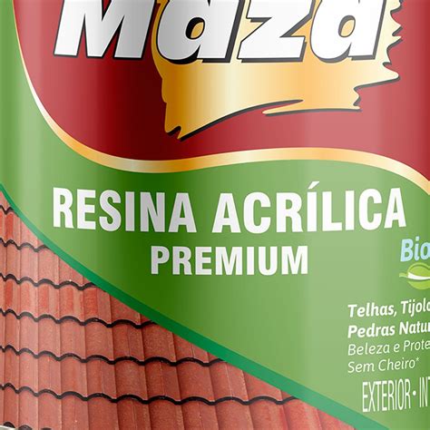 Resina Acrílica Premium Fosco Incolor 3 6L MAZA 24882