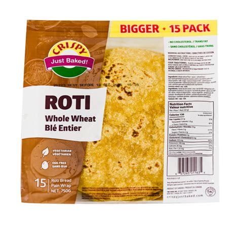 Roti - Whole Wheat - CrispyJustBaked.com