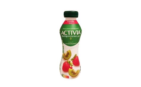 Danone Activia Truskawka Kiwi Jogurt Pitny Z Probiotykami Recenzja