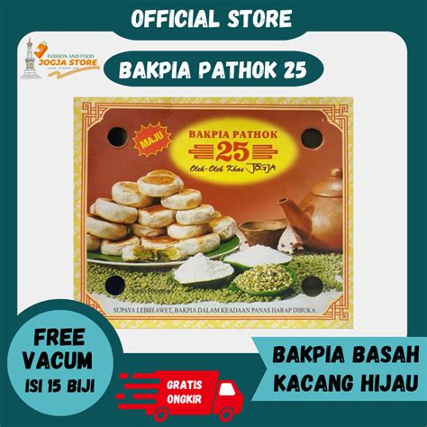 Jual BAKPIA PATHOK 25 Basah Kacang Hijau Bakpia Terlaris Di Jogja