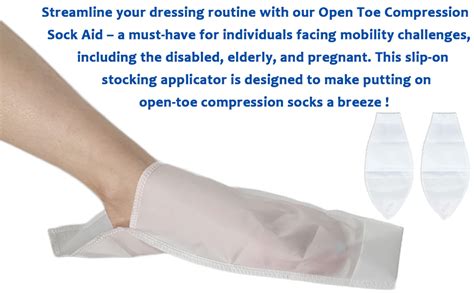 Amazon Open Toe Compression Sock Aid Slip Stocking Easy Slide