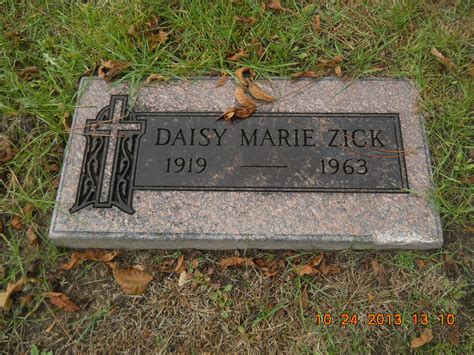 Daisy Marie Holmes Zick Find A Grave Memorial