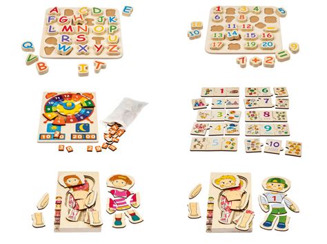 Playtive Holz Steckspiel Lernpuzzle Lidl