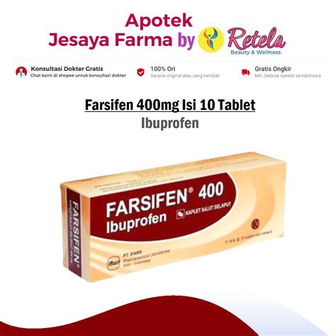 Jual FARSIFEN 400MG KAP 100 S Shopee Indonesia