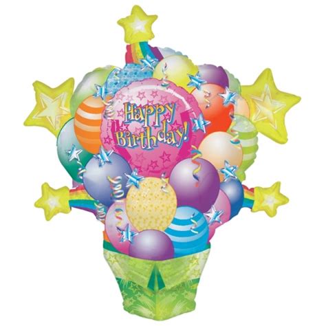 Surprise Package Supershape Helium Filled Balloon Bouquet With 2