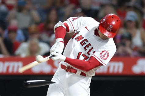 大谷翔平 バット折りながら第2打席も快音 2戦連続で今月6度目のマルチ安打― スポニチ Sponichi Annex 野球