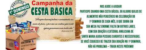 Diocese Anglicana Da Amaz Nia Daa Campanha Da Cesta B Sica Nos