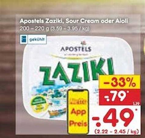 Apostels Zaziki Sour Cream Oder Aioli Angebot Bei Netto Marken Discount