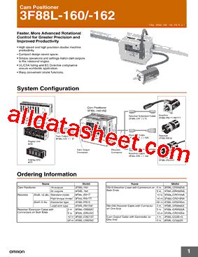 3F88L 162 Datasheet PDF Omron Electronics LLC