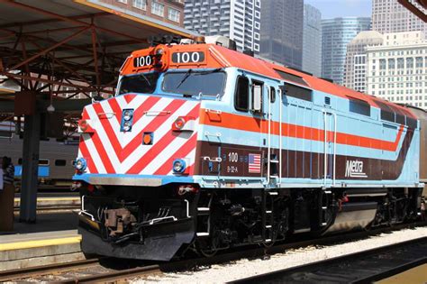 Special livery for historic Metra F40PH locomotive - Rail UK