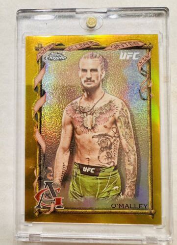 2024 Topps Chrome UFC SEAN O MALLEY Allen Ginter Gold Refractor SP 01