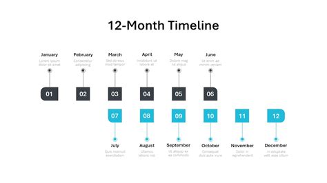 Month Timeline Powerpoint Template And Google Slides