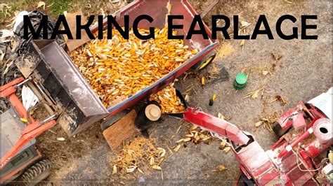 Making Earlage With A Hammer Mill On An Old Order Amish Farm In