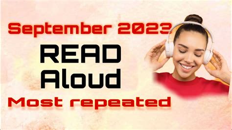 Pte Read Aloud September Most Repeated Youtube