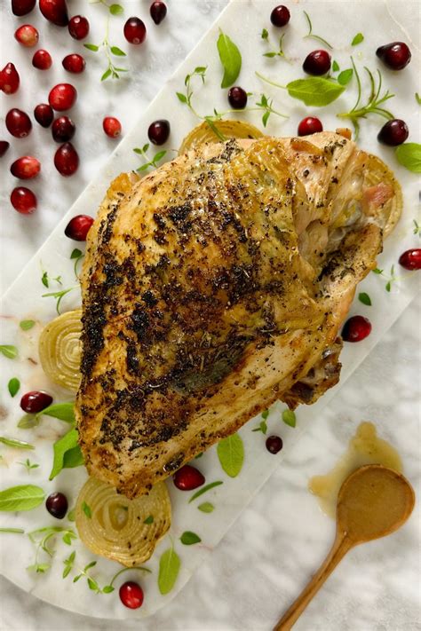 Oven Roasted Brined Turkey Breast Recipe | Healthy Foodie Girl