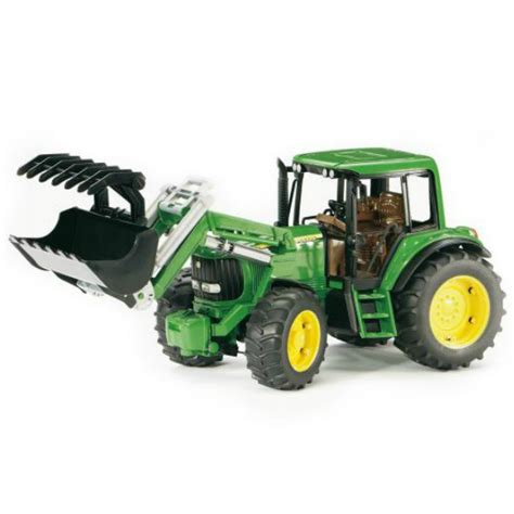 Bruder John Deere Traktor Med Fronl Sser Klassisk Gr N Og Gul