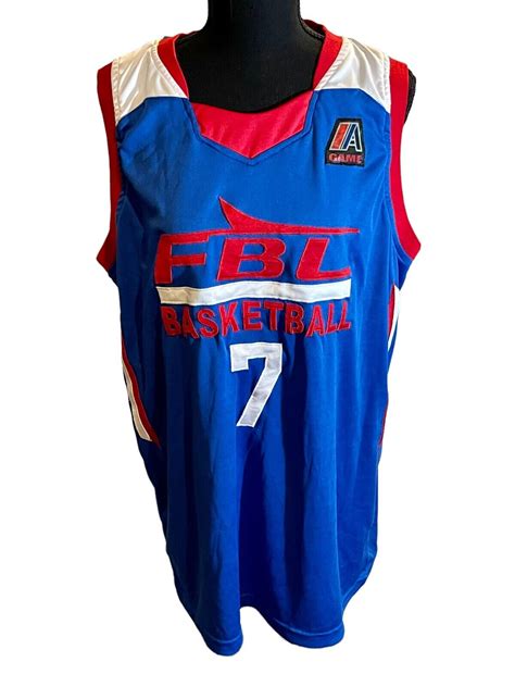 Filipino Basketball League Jersey Size Large Fbl Leag Gem