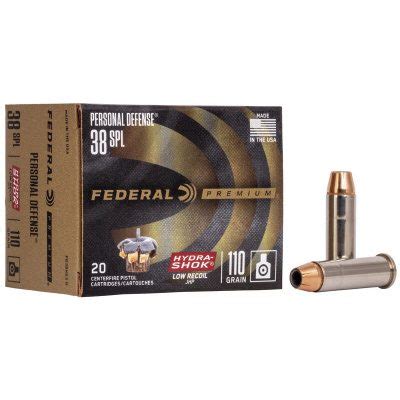 Federal Premium Personal Defense Reduced Recoil Ammunition 38 Special