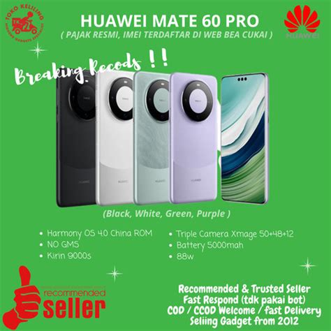 Jual Huawei Mate Pro Gb Gb Tb Ram Gb Harmony Os Black