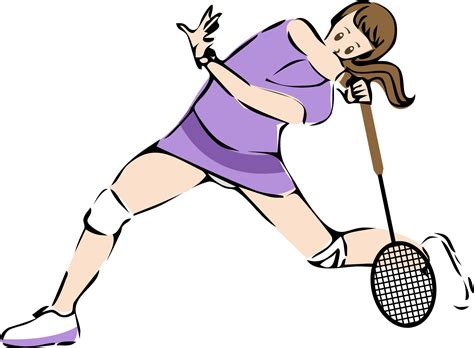 Badminton Player Clipart