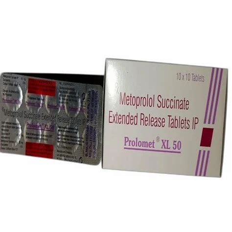 50mg Metoprolol Succinate Extended Release Tablets Packaging Type Box At Rs 712 Box In Guntur