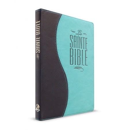 Bible Souple Duo Bleu Nuit Et Turquoise