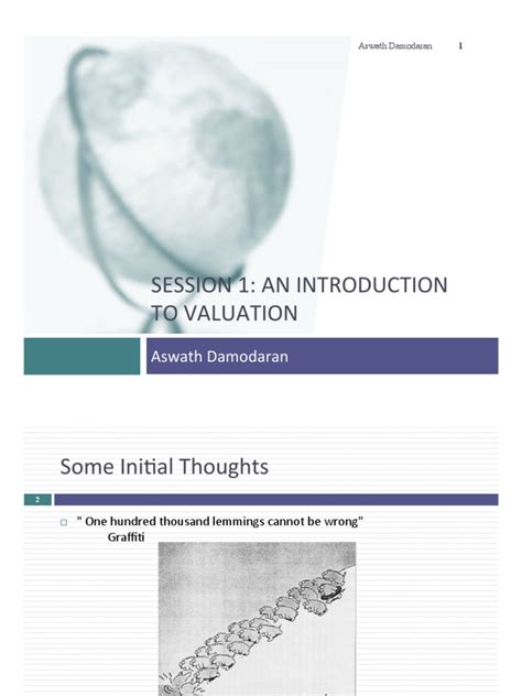 Aswath Damodaran Valuation Class | Download Free PDF | Financial Risk ...