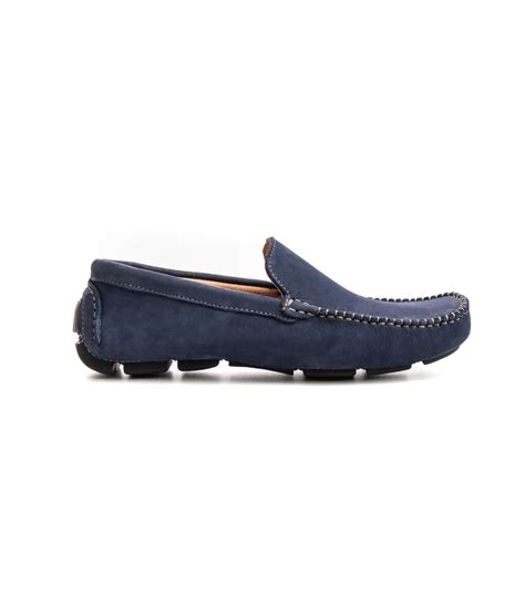 Mocassin Nubuck Bleu Marine Homme Marque De Qualit Europann