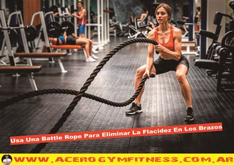 Battle Rope para Evitar las Alas de Murciélago ACERO GYM FITNESS