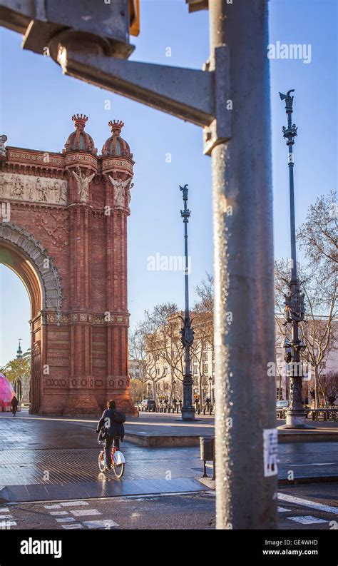 Arc De Triomf Triumphal Arch In Passeig Lluis Companys Barcelona