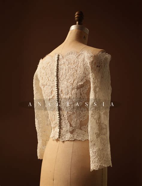 Lace Wedding Bolero with Sleeves – A N A G R A S S I A