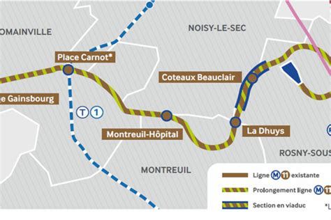 Prolongement De La Ligne 11 Du Métro Parisien Vers Rosny Cest Parti