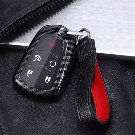 Buy Carbon Fiber Tpu Car Key Case Protective Shell For Cadillac