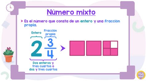 N Meros Mixtos O Fracciones Mixtas Matem Vil